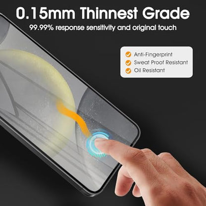3 Pack Screen Protector Compatible for Samsung Galaxy A17 6.7 Inch, HD Clear Flexible Soft TPU Hydrogel Film for Samsung Galaxy A17 - Support Fingerprint Unlock, High Sensitivity - size: Samsung Galaxy A17