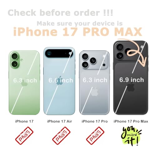 Compatible with iPhone 17 Pro Max 6.9 inch Case(Peach Blossom Flower) | with Card Holder Soft Cute Leather Wallet Case Protective Shockproof Hard Cover for Women Girls - color: Peach Blossom Flower, size: iPhone 17 Pro Max 6.9 inch