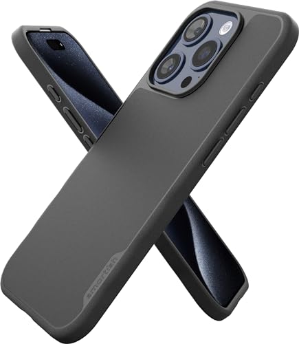 Smartish iPhone 15 Pro MagSafe Case, Gripmunk, Slim Grip Case, Black | Thin, Grippy & Protective, Magnetic with Microfiber-Lined Interior, Drop-Tested from 6 Feet, Raised Edges for Screen & Camera - color: Black Tie Affair (MagSafe), size: iPhone 15 Pro