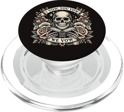 I Vow You Vow We Vow Smutty Spicy Book Dark Romance Reader PopSockets PopGrip for MagSafe - style: Magnetic PopGrip