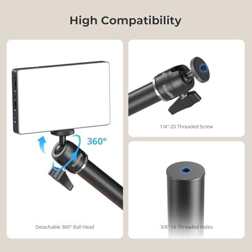 SMALLRIG Camera Desk Mount, Overhead Camera Arm Stand for Desk