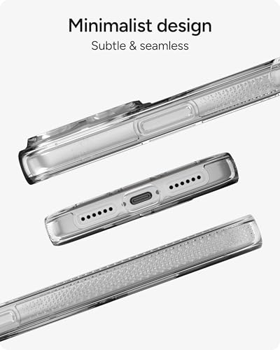 ZAGG Crystal Palace Case for iPhone 17 Pro Max - Clear, Drop Protection (13ft/4m), ClearGuard Anti‑Yellowing & Scratch‑Resistant, MagSafe & Wireless Charging Compatible - size: iPhone 17 Pro Max, style: With Magsafe