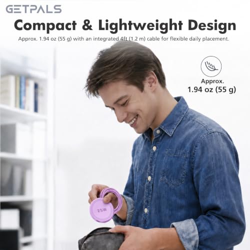 25W Magnetic Portable Fast Wireless Charging Pad for Apple iPhone Series