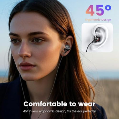 MOSWAG Wired Earbuds with Microphone, 3.5mm in-Ear Headphones 1 Pack - size: 1 Pack