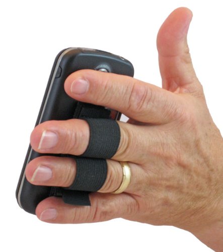 LAZY-HANDS 2-Loop Phone Grip - XL - Black - color: Black - XL