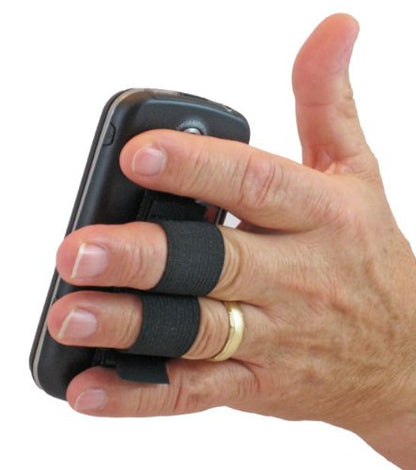 LAZY-HANDS 2-Loop Phone Grip - XL - Black - color: Black - XL