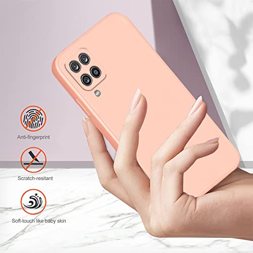 Soft Silicone Protective Case for Samsung A42 5G (Pink) | Matte Soft Touch for Samsung Galaxy A42 5G Phone Case Silicone Slim Cute Anti-Fingerprint Elegant Cover Shockproof Aesthetic - color: Pink