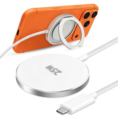 MagSafe Charger 25W Magnetic Wireless Charger Fast Charging Pad - color: SILIVER-2