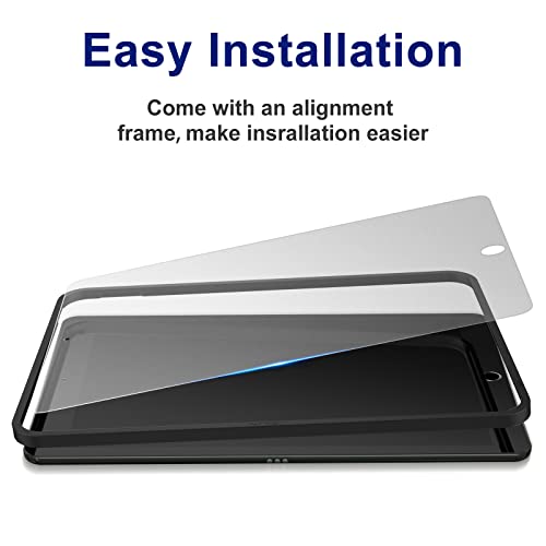 [2 Pack Matte Glass Screen Protector for iPad 10.2 inch(2021/2020/2019 Model, 9th/8th/7th Generation) Anti-Glare Anti-Fingerprint Tempered Glass Film with Alignment Frame - size: iPad 10.2"