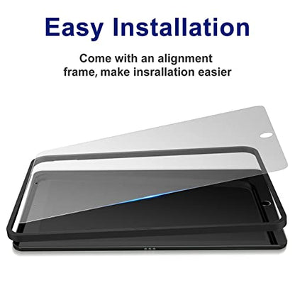 [2 Pack Matte Glass Screen Protector for iPad 10.2 inch(2021/2020/2019 Model, 9th/8th/7th Generation) Anti-Glare Anti-Fingerprint Tempered Glass Film with Alignment Frame - size: iPad 10.2"