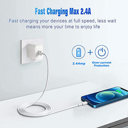 iPhone Charger Fast Charging[Apple MFi Certified] 5pack 3/3/6/6/10FT - size: 5Pack 3/3/6/6/10FT