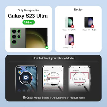 Compatible with Samsung Galaxy S23 Ultra Case Wallet with Card Holder Women Men,RFID Blocking PU Leather Phone Case Flip Shockproof Protector Cover Credit Card Slot Kickstand,Pink - color: Pink, size: Samsung Galaxy S23 Ultra