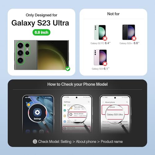 Compatible with Samsung Galaxy S23 Ultra Case Wallet with Card Holder Women Men,RFID Blocking PU Leather Phone Case Flip Shockproof Protector Cover Credit Card Slot Kickstand,Black - color: Black, size: Samsung Galaxy S23 Ultra