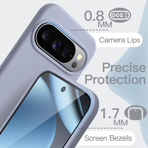 JETech Silicone Case for Google Pixel 10/10 Pro, Frost | Silky Soft Touch, Shockproof Protection, Scratch Resistant, Microfiber Lining - color: Frost, size: Pixel 10/10 Pro