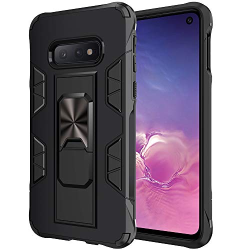 Dionsibei for Samsung Galaxy Note 8 Military Grade Kickstand Case with Stand Holder - Armor Heavy Duty Shockproof Protective Case (Black) - color: Black