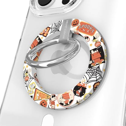 VELVET CAVIAR Compatible with MagSafe Phone Grip - Magnetic Ring Holder with Adjustable Stand - Removable MagSafe Accessories for iPhone 16, 15, 14, 13, 12 (Halloween Snoopy Varsity) - color: Halloween Snoopy Varsity