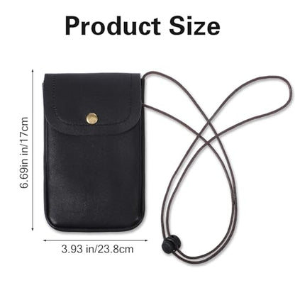 Amabro Cell Mobile Phone Pouch with Credit Card Holder for Around the Neck