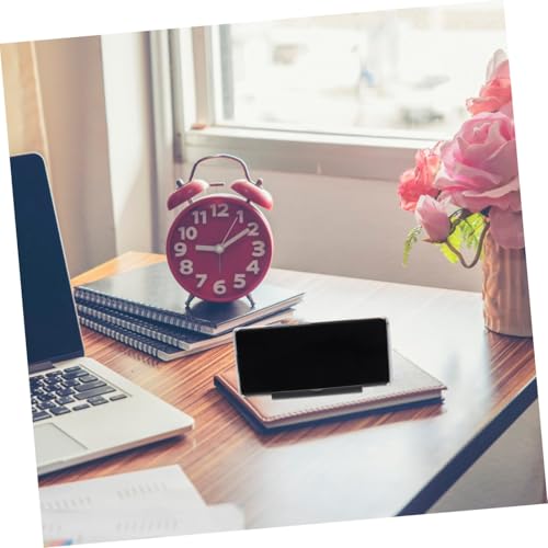 SHOWERORO Foldable Phone Stand Black Mini Desk Holder for Smartphones Tablets Devices Featuring Stable Groove for Handsfree Viewing and Video Recording