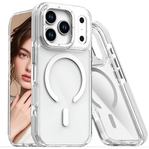 CCSmall for Apple iPhone 17 Pro Case Clear with Magnetic Ring XC Clear | Thin Slim Anti Yellowing Transparent Crystal Cover, TPU Military Grade Shockproof Phone Case for iPhone 17 Pro - color: Clear, size: iPhone 17 Pro