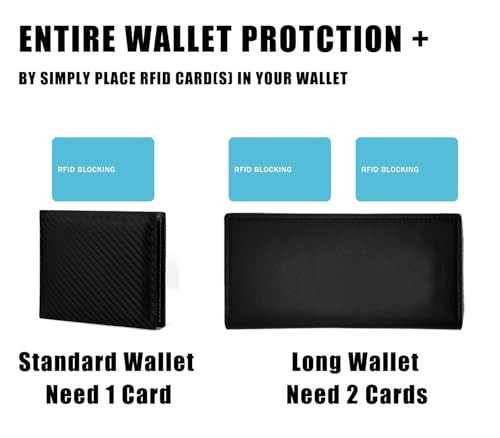 RFID Blocking Card - 3 Pack, Contactless NFC Credit Card ID Protection Safe Bank Card Passport Entire Wallet Purse Shield Protector Blocker Guard (Pack of 3, Teal) - color: Teal/3 cards