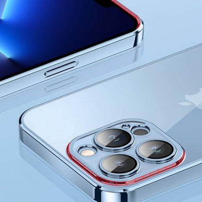 Designed for iPhone Case,Electroplating Transparent No Yellowing Camera Lens Protection Soft TPU Shockproof Cover Phone Case (iPhone 15,Clear) - color: Clear, size: iPhone 15