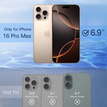 JETech Privacy Screen Protector for iPhone 16 Pro Max, 2-Pack - size: iPhone 16 Pro Max