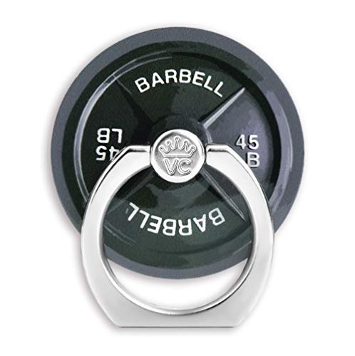 VELVET CAVIAR Cell Phone Ring Holder - Finger Ring & Stand - Improves Phone Grip Compatible with iPhone, Galaxy, Most Smartphones (Barbell) - color: Barbell