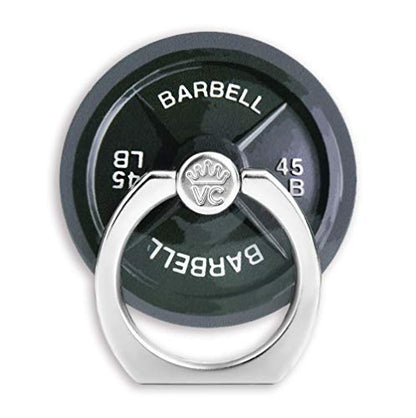 VELVET CAVIAR Cell Phone Ring Holder - Finger Ring & Stand - Improves Phone Grip Compatible with iPhone, Galaxy, Most Smartphones (Barbell) - color: Barbell