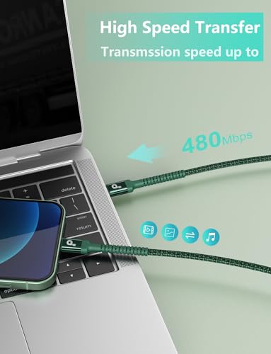 USB C Cable 3FT, 2Pack USBC to USBC Fast Charging Cable 66W, iPhone USB C - color: Green, size: 3FT, style: USB C to USB C