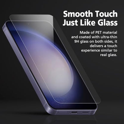 2 Pack Privacy Screen Protector for Samsung Galaxy S26 Plus [27° Anti-Spy] Ultra Thin 9H Dual-Glass Coated PET Film [Fast Fingerprint Unlock] [Unbreakable] Scratch Resistant, Easy Install with Alignment Jig - size: Galaxy S26 Plus