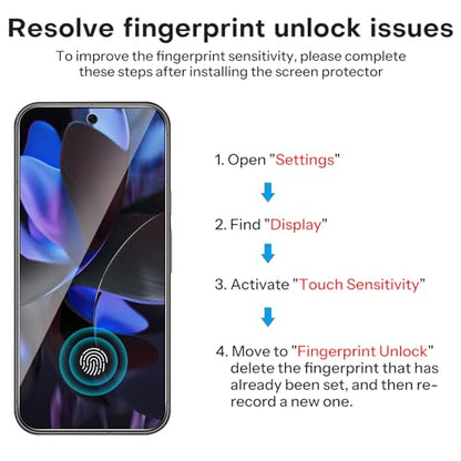 OMOTON 3+2 Pack for Google Pixel 9 Pro XL Screen Protector 6.8 Inch - size: Pixel 9 Pro XL - 6.8 Inch