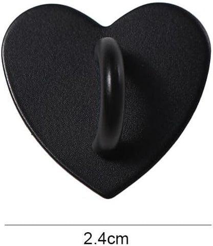 2Pcs Metal Phone Ring Holder, Rotating Adhesive Grip for DIY Keychains/Phone Stand, Heart-Shaped Anti-Slip Finger Strap Mobile Accessories