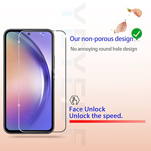 Galaxy A54 5G Screen Protector, [2 Pack] HD-Clear Tempered Glass Screen Protector [3D Touch][Bubble-Free][Anti-Scratch][Case-Friendly] Screen Protector Glass For Samsung Galaxy A54 - size: Galaxy A54 5G