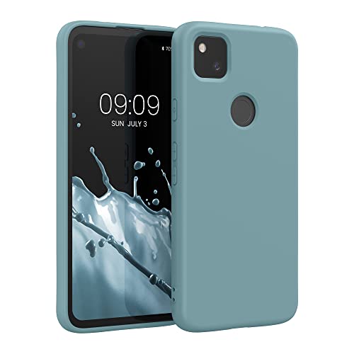 kwmobile Case Compatible with Google Pixel 4a Case - Slim Protective TPU Silicone Phone Cover - Arctic Night - color: Arctic Night