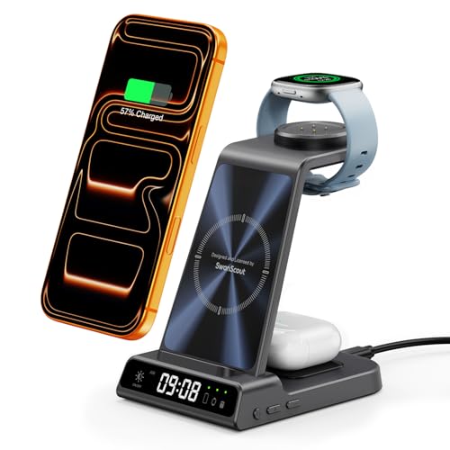 3-in-1 Charger for Fitbit Versa 4/3, Sense 2/1, Fitbit Ace LTE (No Adapter)