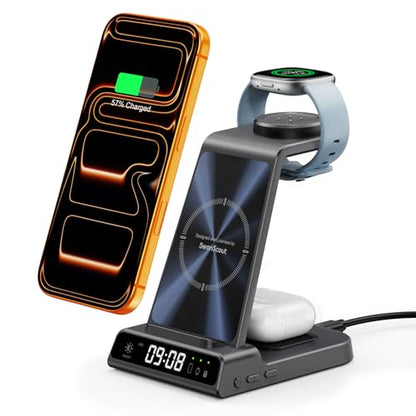 3-in-1 Charger for Fitbit Versa 4/3, Sense 2/1, Fitbit Ace LTE (No Adapter)