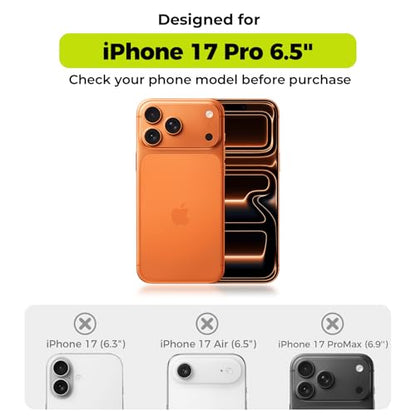 2-Pack for iPhone 17 Pro Camera Lens Protector - [Not Easy to Break] [Strong Adsorption] [Case-Friendly] Metal Aluminum Alloy Tempered Glass Rear Camera Screen Protector - Titanium Orange - size: 17 Pro Orange