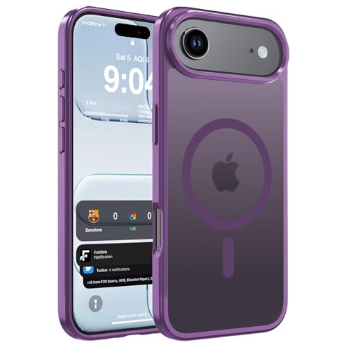 WRJ Magnetic Matte Case for iPhone Air 6.5-Inch, [Compatible with Magsafe] [Military Grade Drop Protection] Slim Translucent Anti-Fingerprints Shockproof Protective Phone Case-Purple - color: Purple, size: For Iphone Air 6.5 Inch