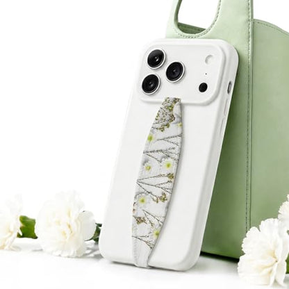 Switchbands Aesthetic Flower Phone Grip – Pack of 2, Reversible Floral Phone Strap, Arthritis Friendly, Anti-Theft Security, Wireless Charging Compatible, Universal Cell Phone Grip - Blanc Fresh - color: Blanc Fresh, size: Pack of 2