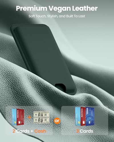 FlyReal for MagSafe Wallet, with Anti-Loss Lanyard, Alpine Green - color: Alpine Green