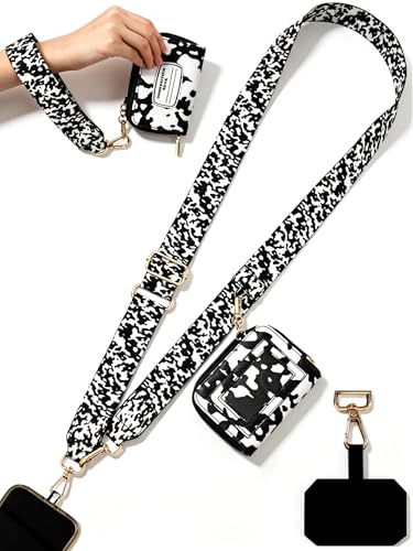 Woanger Teacher Phone Crossbody Lanyard with Wallet Pouch, Adjustable Clip Cell Phone Lanyard Back to School Teacher Gift - style: Composition Book
