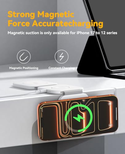 25W 3 in 1 Charging Station for Apple,Foldable Magnetic Wireless Charger - size: 25W White 1Pack