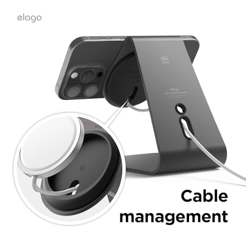 elago MS4 Charging Stand for MagSafe Charger - color: Black
