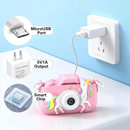 Kids Camera Charger, 5V1A Wall Charger with 5FT USB to Micro USB Charging Cable, Compatible Goopow Gofunly Hangrui Kids Digital Instant Print Camera Toys & Toddler Cameras 5v 1a Power Adapter White - color: 5v1a white+micro usb cable
