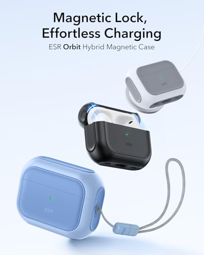 ESR for AirPods Pro 2 Case, Compatible with MagSafe, Navy Blue - color: Navy Blue, size: AirPods Pro 2&1 Case