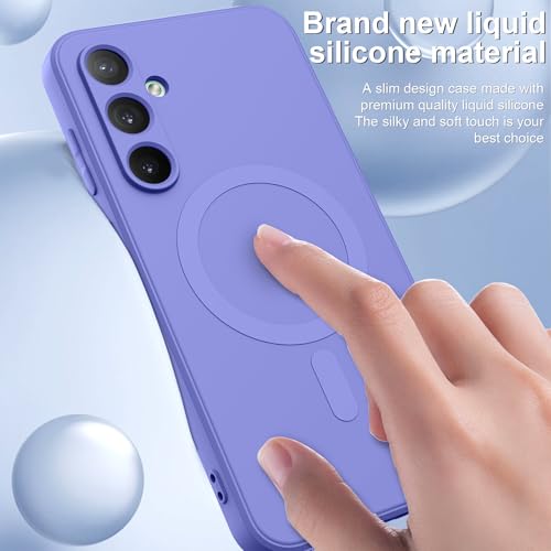 for Galaxy A16 5G Case,Magnetic,Wireless Charging,Slim Purple - color: Purple
