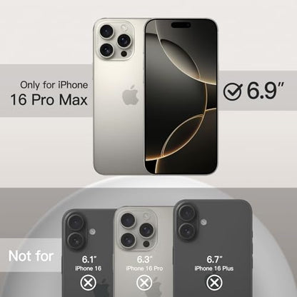 JETech Silicone Case for iPhone 16 Pro Max, Natural Titanium | Silky Soft Touch, Shockproof Protection, Scratch Resistant, Microfiber Lining - color: Natural Titanium, size: iPhone 16 Pro Max