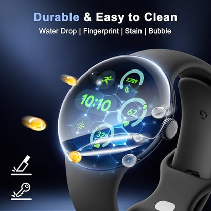 6 Pack for Google Pixel Watch 4/3/2/1 Screen Protector 41mm | Anti Scratch, Soft HD Clear Flexible Film for Pixel Watch 4/3/2/1 , Bubble Free, Touch Sensitive, Anti Fingerprint - size: For Google Pixel Watch 4/3/2/1 41mm 1.61 Inch