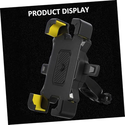 PRETYZOOM Adjustable Motorcycle Cellphone Mount with Shockproof Vibration Dampener Bike Phone Holder for Handlebars Skid Protection Compatible with Motorbikes and Electric Scooters