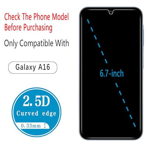 2+2 Pack Privacy Screen Protector for Samsung Galaxy A16 - color: Samsung Galaxy A16 5G-Black